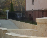 modern kovácsolt kerítés (Debrecen)
